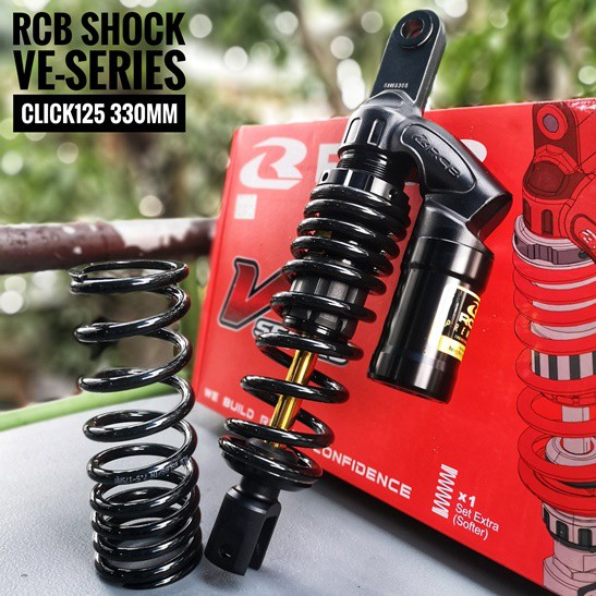 RCB REAR SHOCK VE SERIES CLICK 330MM PREMIUM BLACK EDITION Shopee