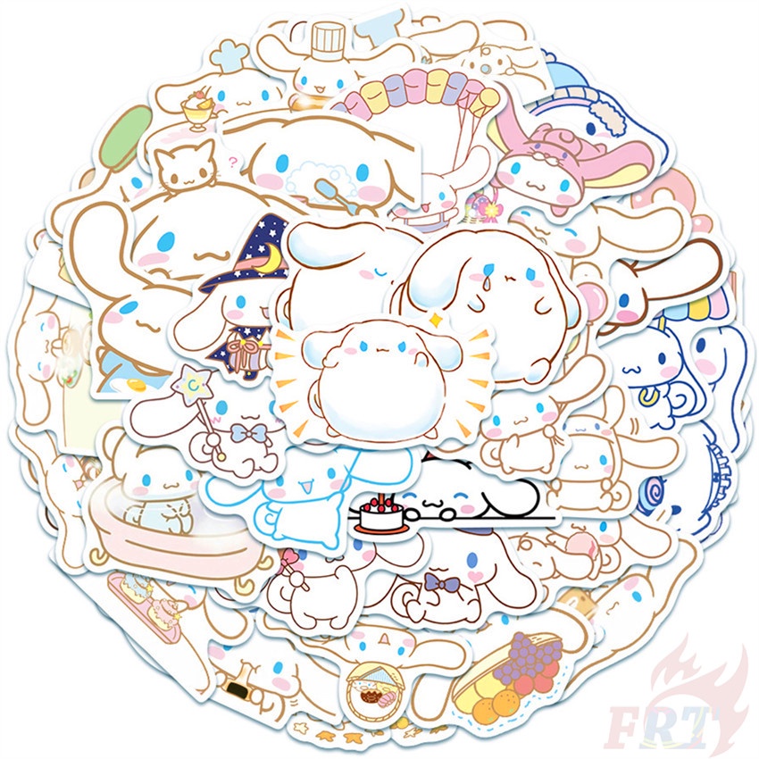 100Pcs Set Cinnamoroll Series A Stickers Sanrio Character Waterproof