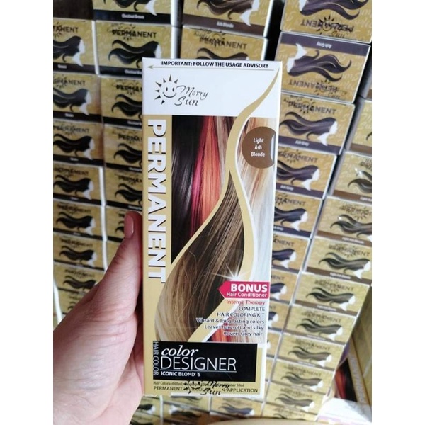 Light Ash Blonde Permanent Hair Color MerrySun Shopee Philippines