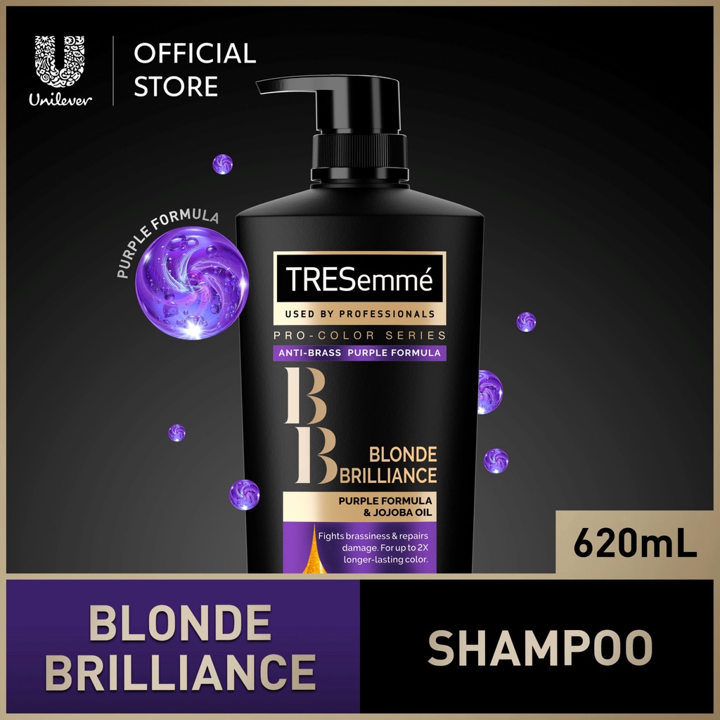 Tresemme Shampoo Blonde Brilliance For Blonde Hair Ml Shopee