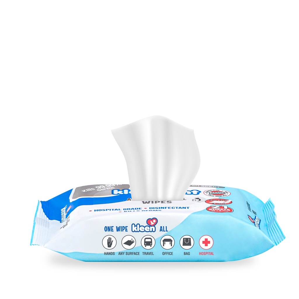 Kleenfant Fresh Scent Antibacterial Wipes Sheets Pack Of Shopee