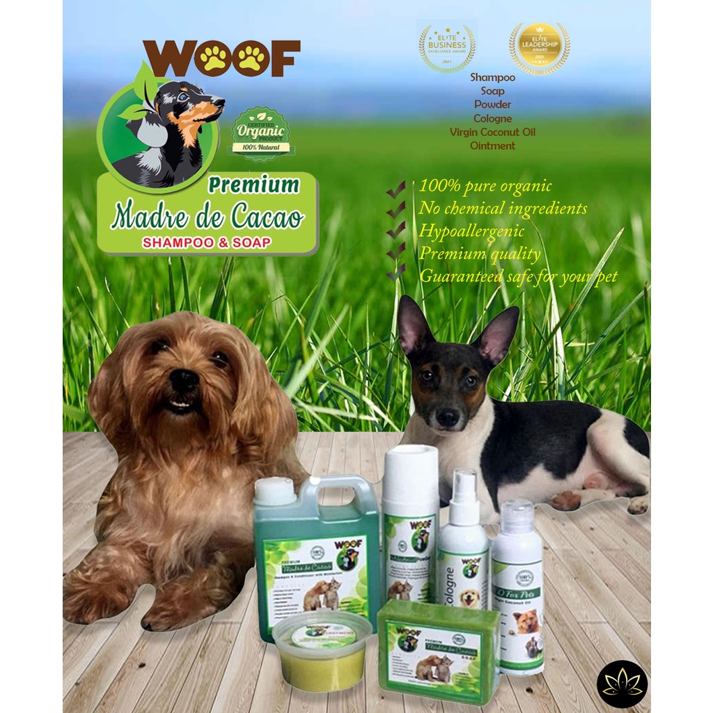 WOOF Premium Madre De Cacao Shampoo Conditioner With Moisturizer For