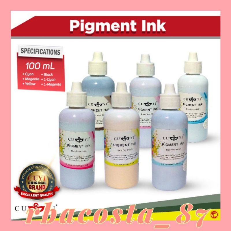 Cuyi Pigment Ink Ml Colors Shopee Philippines