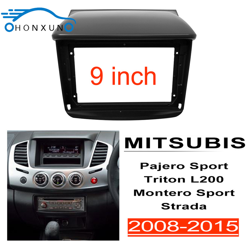 Eoenkk Din Stereo Panel Fit For Mitsubishi Pajero Triton L Montero