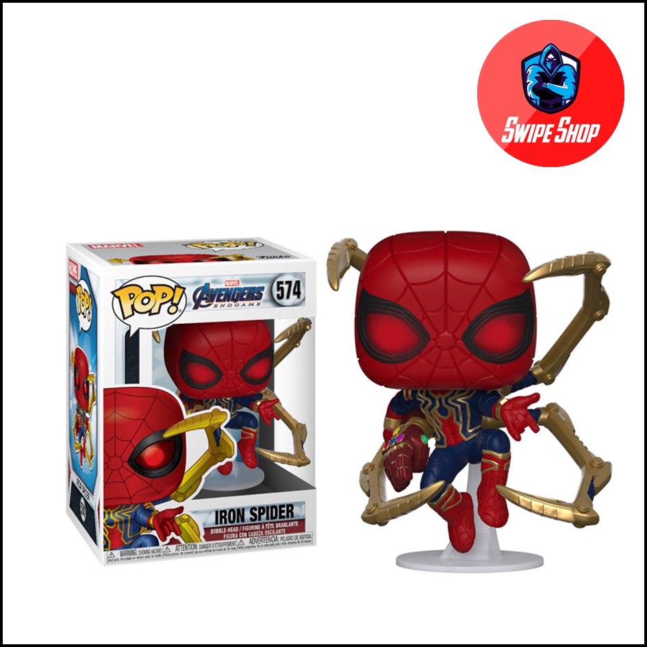 Funko Pop Iron Spider With Nano Gauntlet Avengers Endgame Shopee