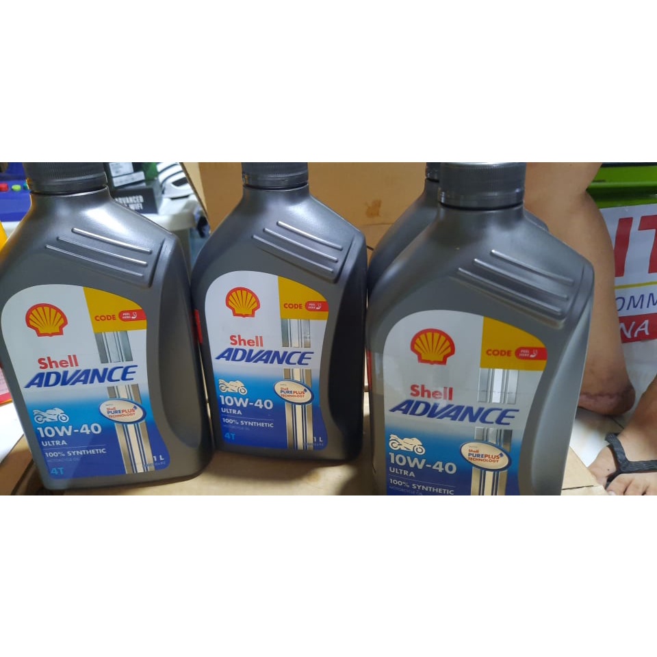 Shell Advance Ultra 4T 10W 40 Fully Synthetic Motorcycle Oil 1L