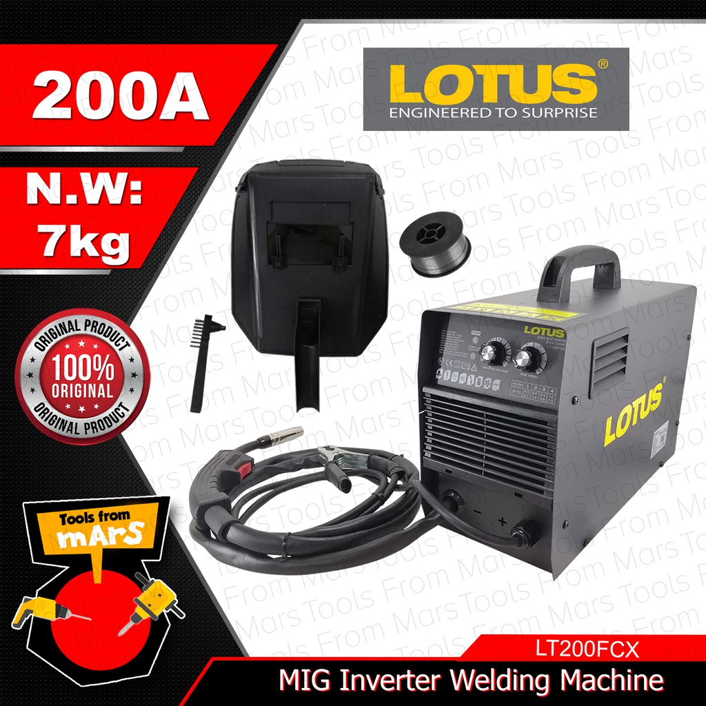 Lotus A Migweld Gasless Mig Weld Inverter Flux Corded Welding