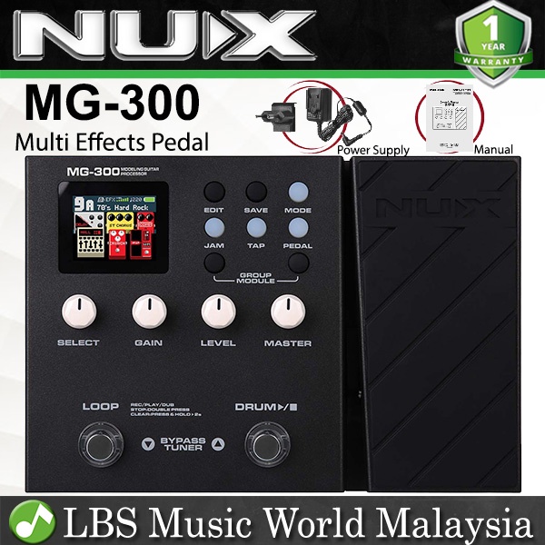 Nux MG 300 Modelling Guitar Processor Multi Electric Guitar Effects