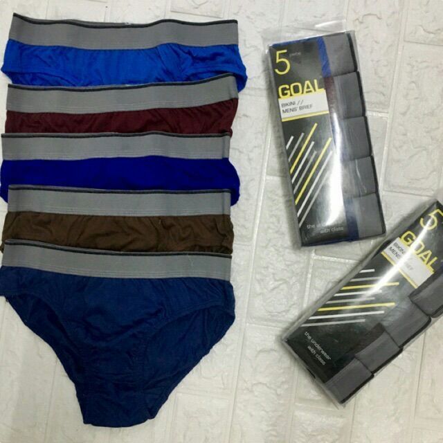 GOAL BIKINI BRIEF FOR MEN 5 In 1 Pack Assorted Color Shopee