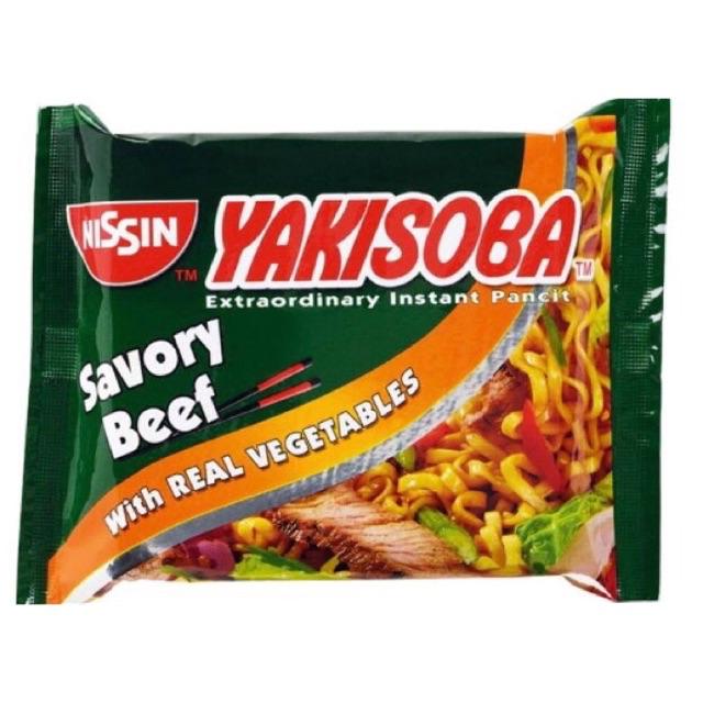 Nissin Yakisoba Instant Pancit Spicy Chicken Savory Beef With Real