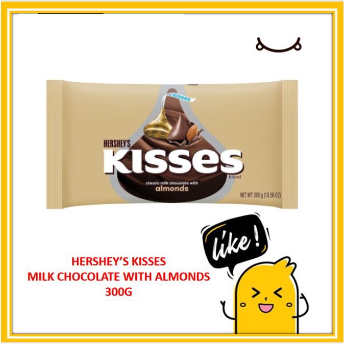 Hershey S Kisses Creamy Milk Chocolate With Almond G Shopee