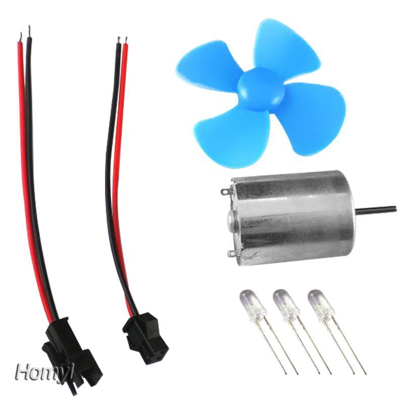 Turbines Small Wind Generator LED DIY Mini DC Motor 6cm Shopee