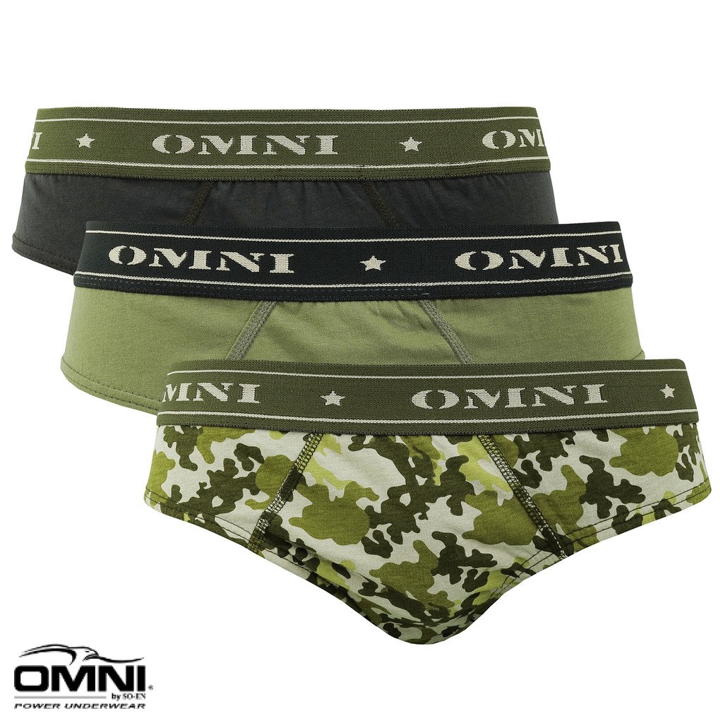 OMNI By SO EN Men S 3in1 CAMO Cotton Bikini Brief Shopee Philippines