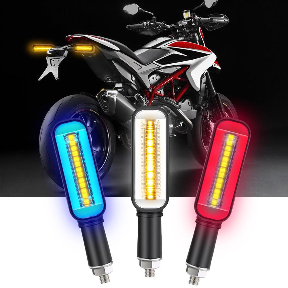 Pc Universal Led Motorcycle Turn Signal Lights Drl Moto Flasher