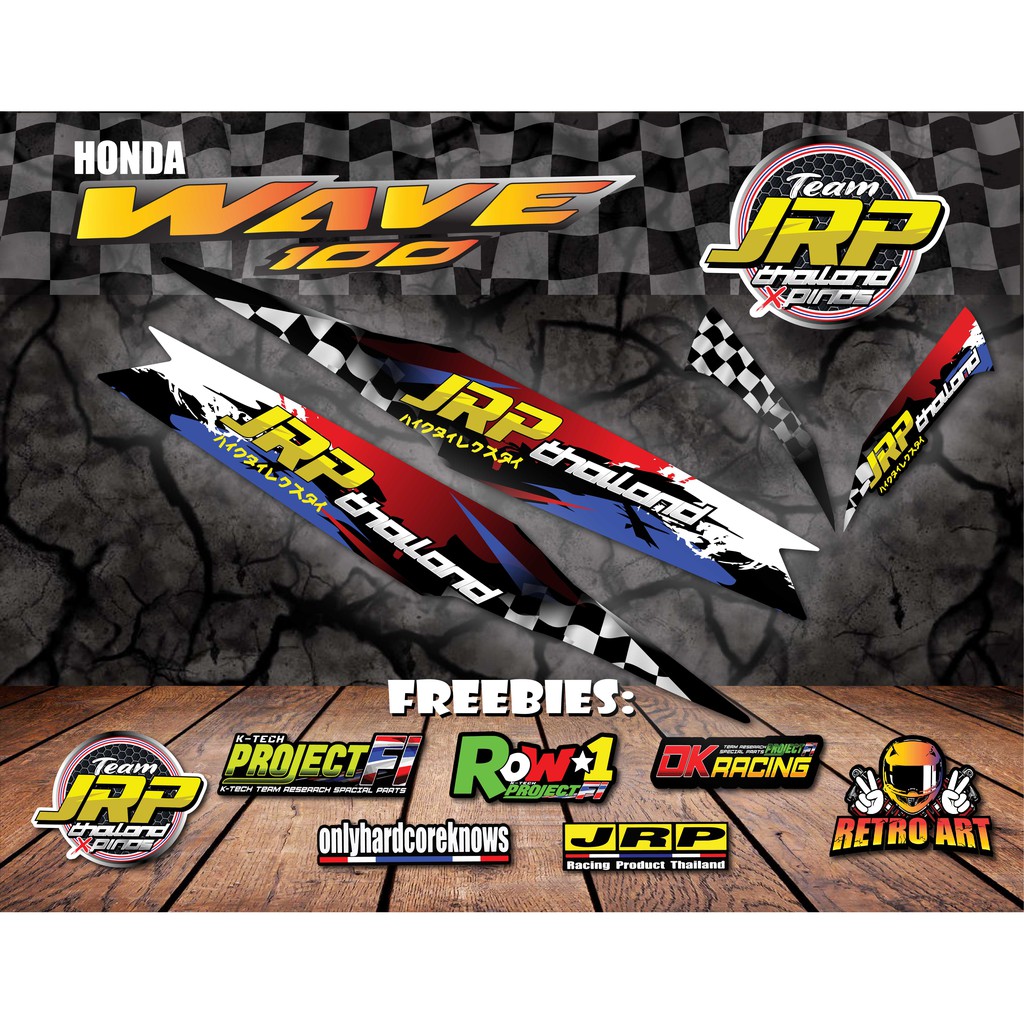 Honda Wave Jrp Thai Decals Shopee Philippines