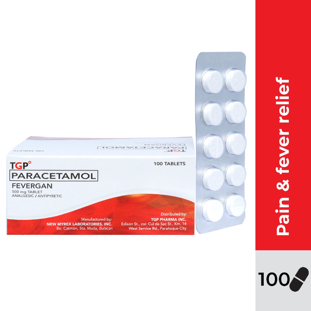 Fevergan Tgp Paracetamol Box Mg Tablets For Pain Fever