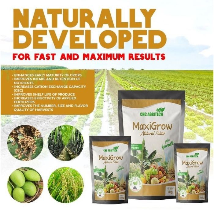 CHC AGRITECH MAXIGROW FOLIAR 100gms ENHANCES Early Maturity Of Crops