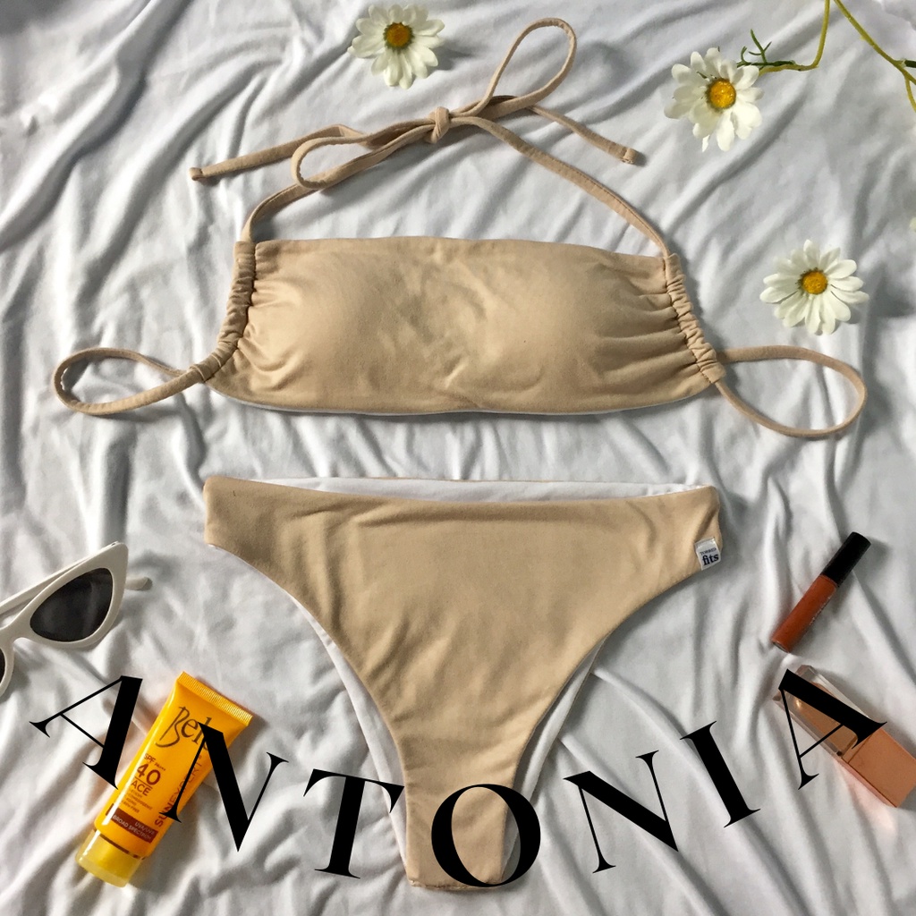 Torrid Fits ANTONIA Halter Bandeau String Bikini Set Pt 2 Shopee