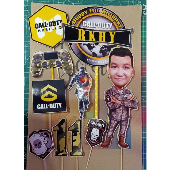 CALL OF DUTY CAKE TOPPER CALL OF DUTY CAKE TOPPER Shopee Philippines