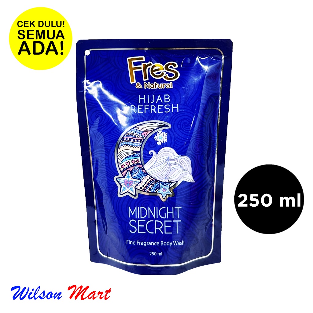 Fres And Natural Hijab Refresh Midnight Secret Ml Refill Body Wash