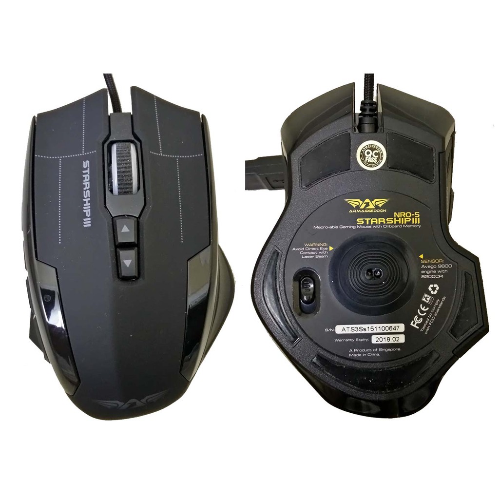 Armaggeddon NRO 5 STARSHIP III 9 Button RGB Laser Gaming Mouse Shopee