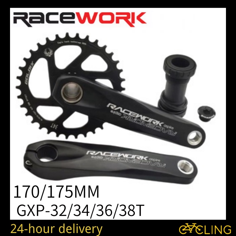 RACEWORK Crankset 170 175mm Mountain Bike Chainring 32 34 36 38T Narrow