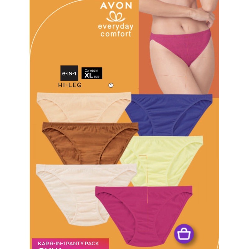 Avon Kar In Hi Leg Panty Pack Shopee Philippines