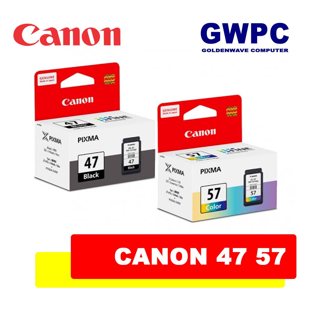 Canon PG 47 CL 57 Genuine Ink Cartridge 47 57 Shopee Philippines