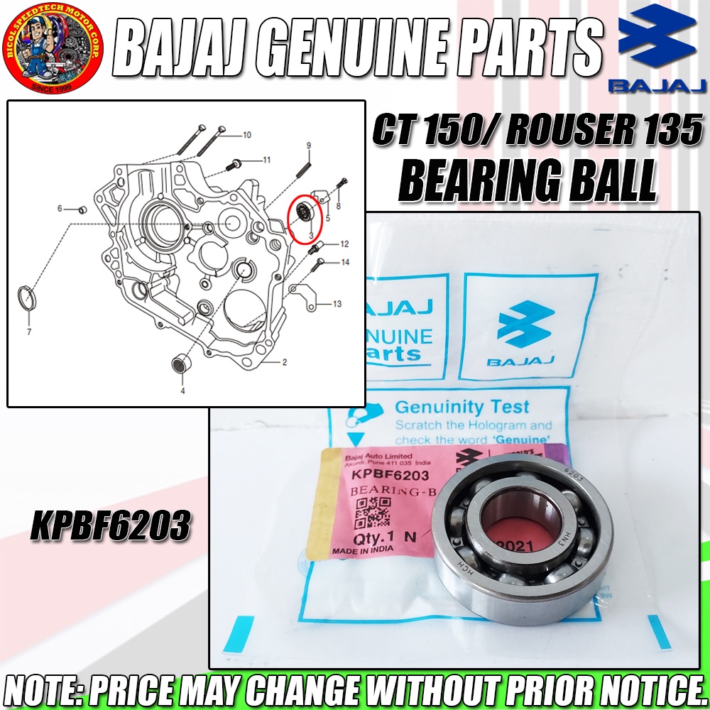 Ct Rouser Bearing Ball C Clearance Hn Kmc Genuine