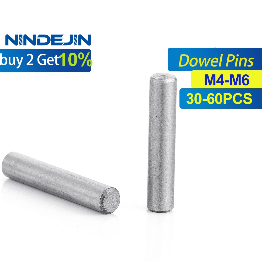 Nindejin Pcs Dowel Pins Stainless Steel Fastener Solid