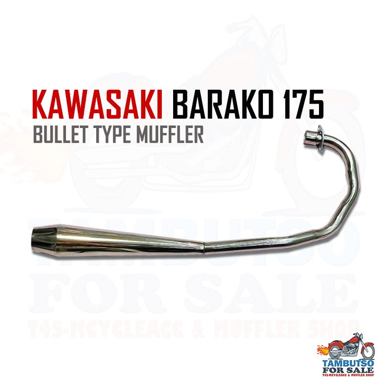 Kawasaki Barako Bullet Pipe Type Muffler For Barako Exhaust