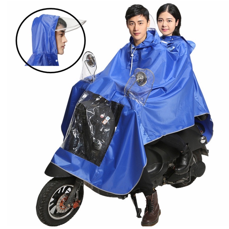 Waterproof Raincoat Set Men Women Thick Rainsuit Reflective Stripe Rain