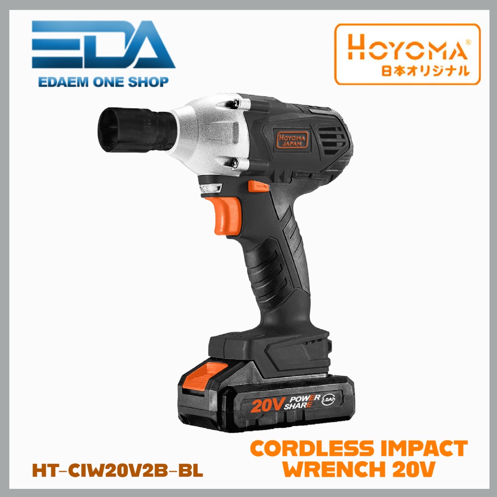 Hoyoma V Cordless Impact Wrench With Batteries Brush Less Ht