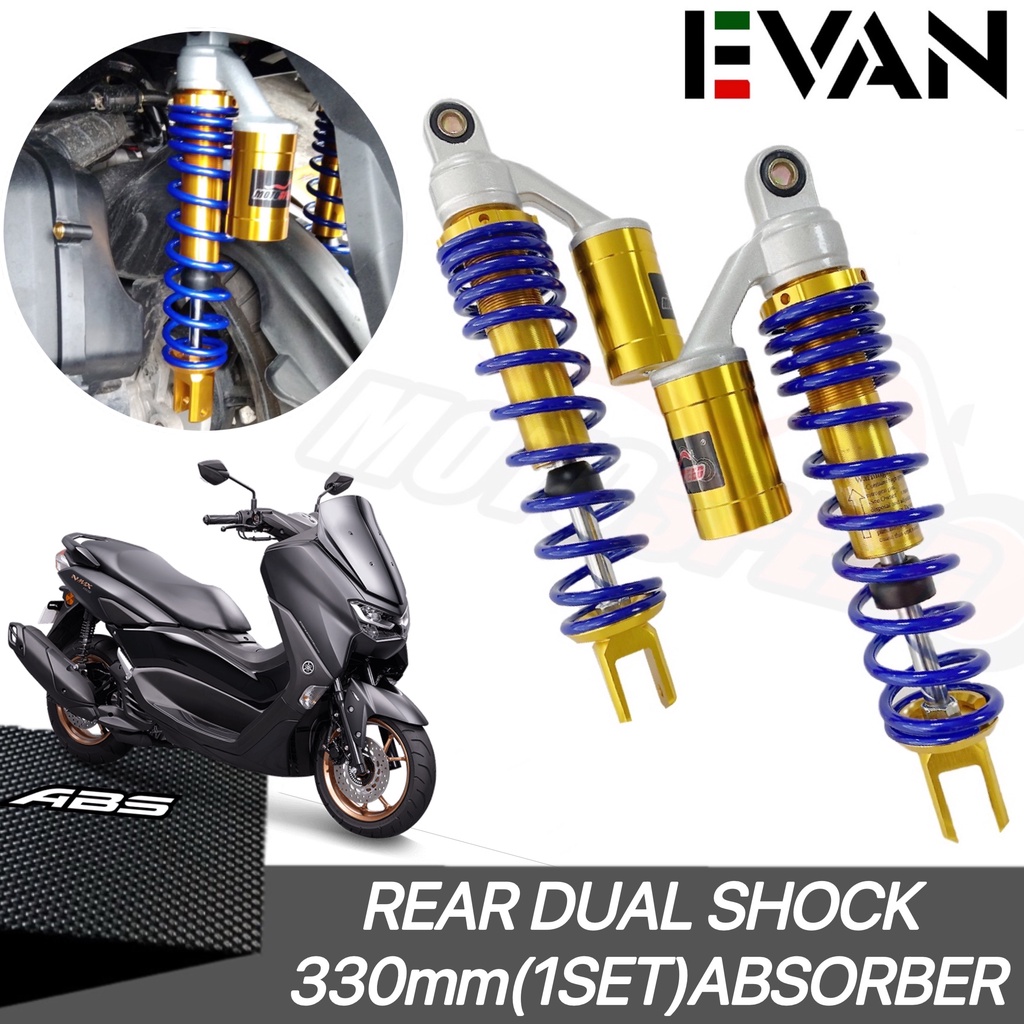 Rear Dual Shock 330mm 1Set Absorber With Gas Tank For Nmax155 Aerox