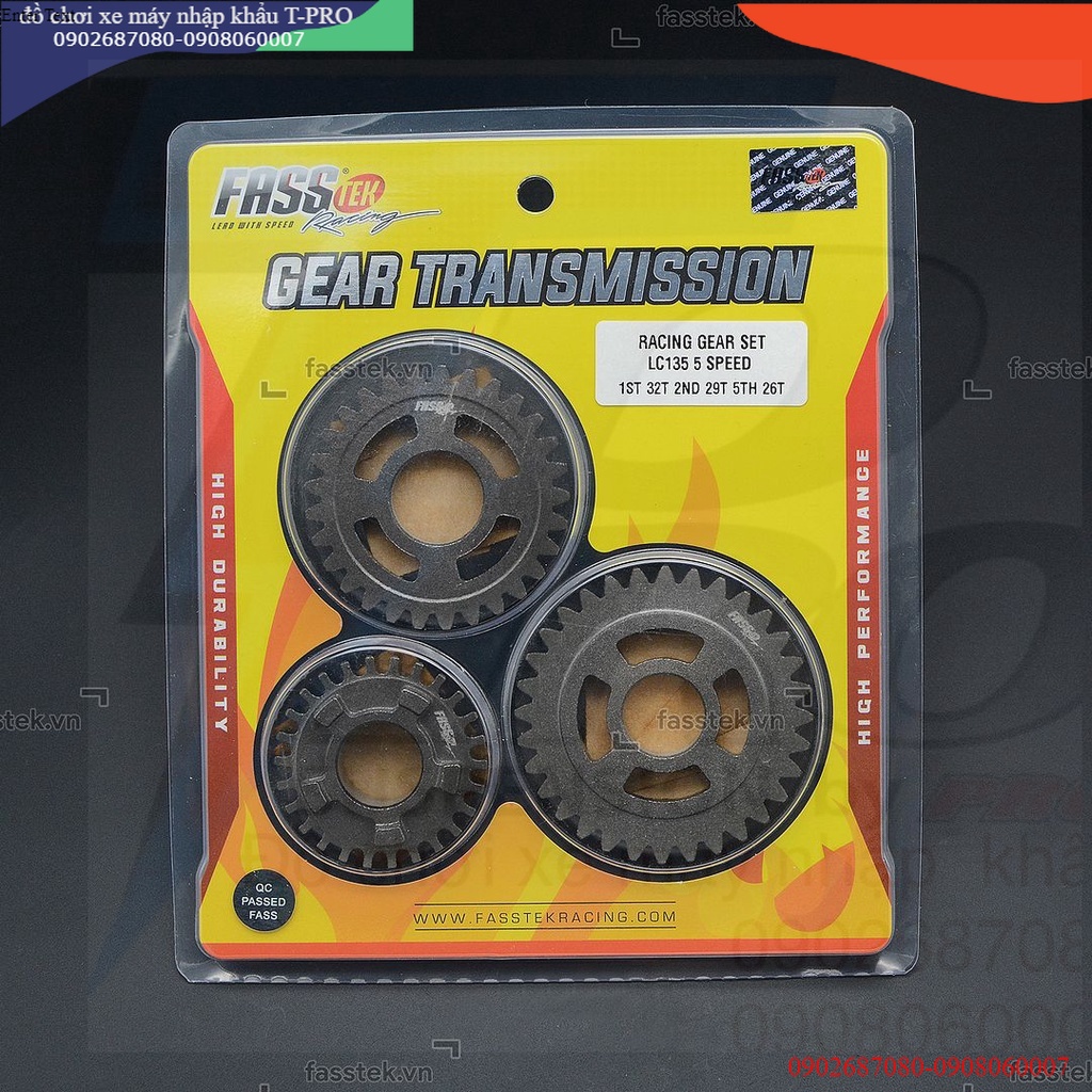 Fasstek Racing Gear Gear Set St Nd Th For Exciter S