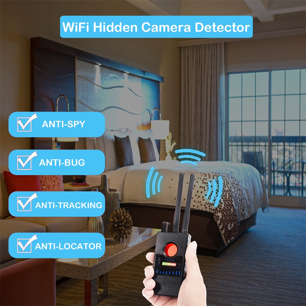 Dual Antenna Anti Candid Hidden Camera Detector Rf Signal Secret Gps