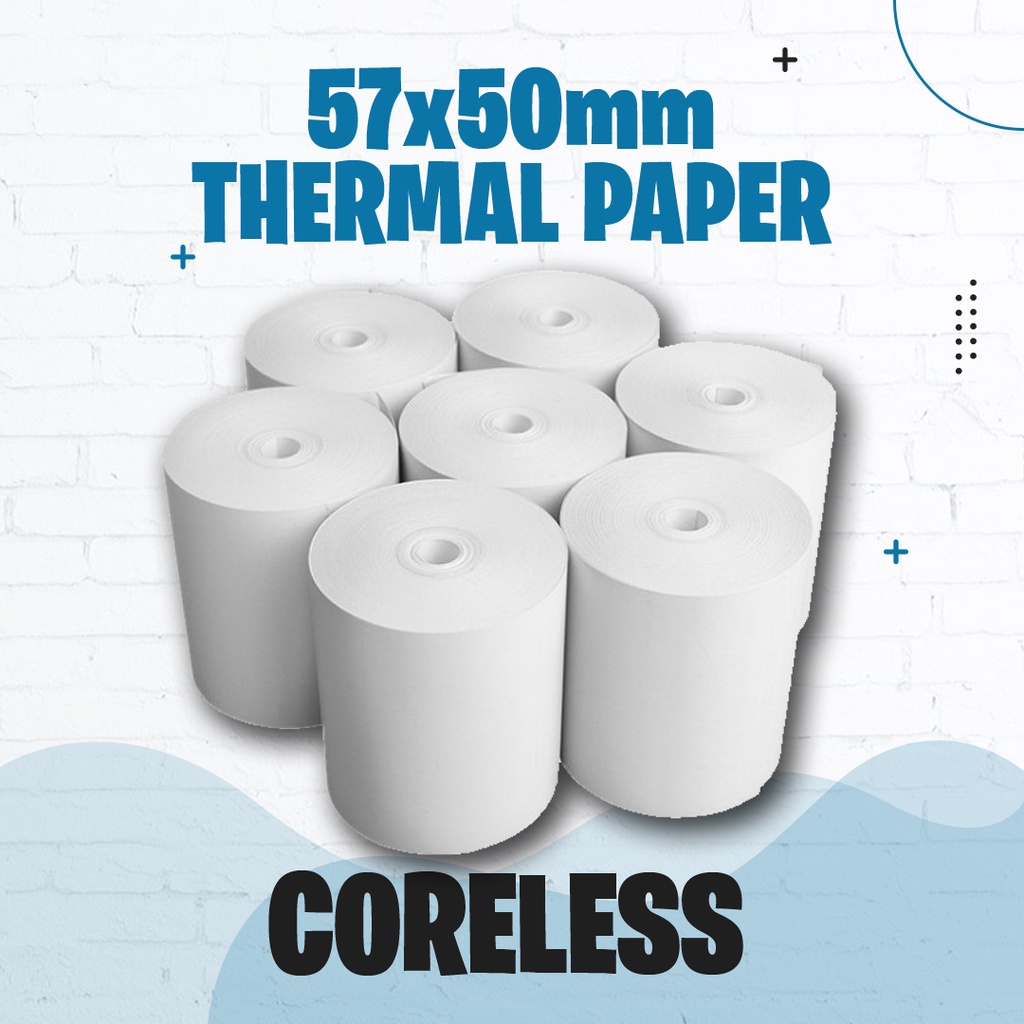 Coreless Box Pos Thermal Paper Mm X Mm Rolls Shopee