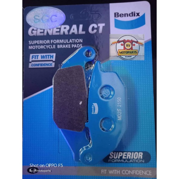 Bendix Brake Pad Rear Sniper Raider Carb Xrm