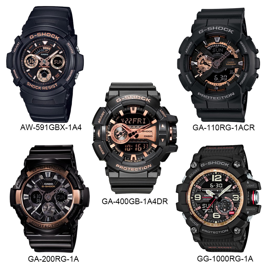 Casio G Shock Watch Men Sport Watch Rose Gold AW591 GA110 GA4000 GA1000