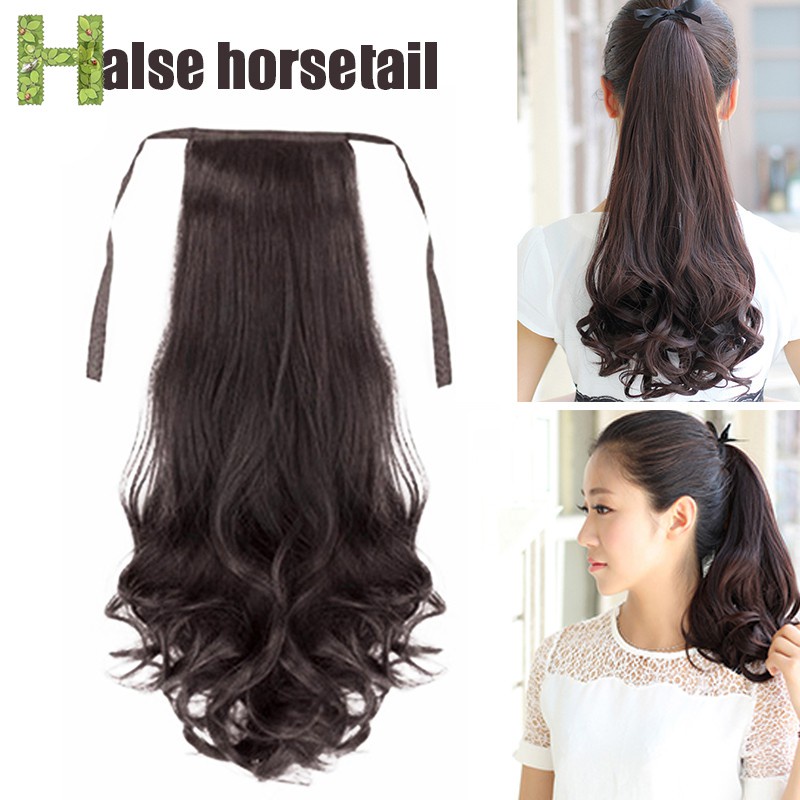 Women S Ponytail Wig Natural Hair Extensions Long Straight Matte Silks