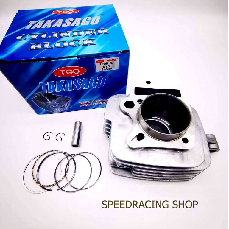 TAKASAGO CYLINDER BLOCK FOR LIFAN125 54mm W Out Gasket Same As Post