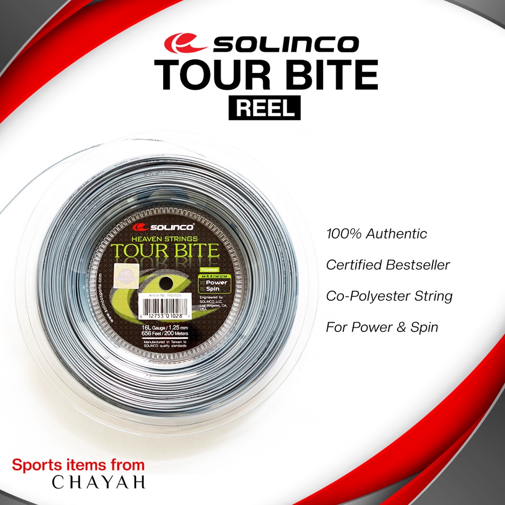 SOLINCO Tour Bite Tennis String Reel Shopee Philippines