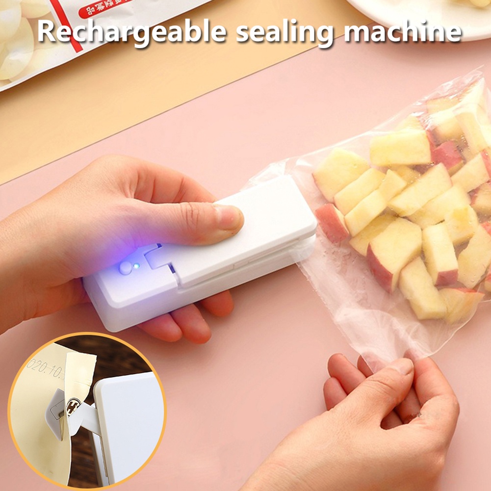 Mini Heat Bag Sealing Machine Package Sealer Bags Thermal Plastic Food