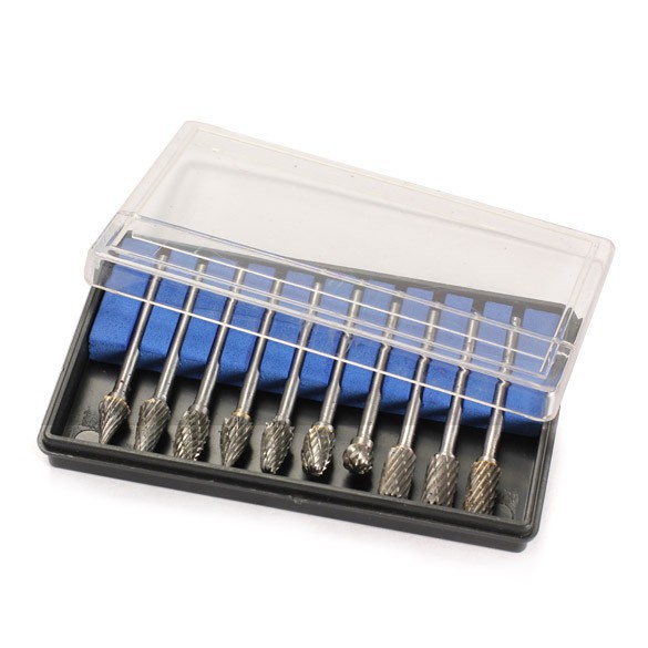 Pcs Tungsten Steel Solid Carbide Burrs Rotary Files Diamond Burrs