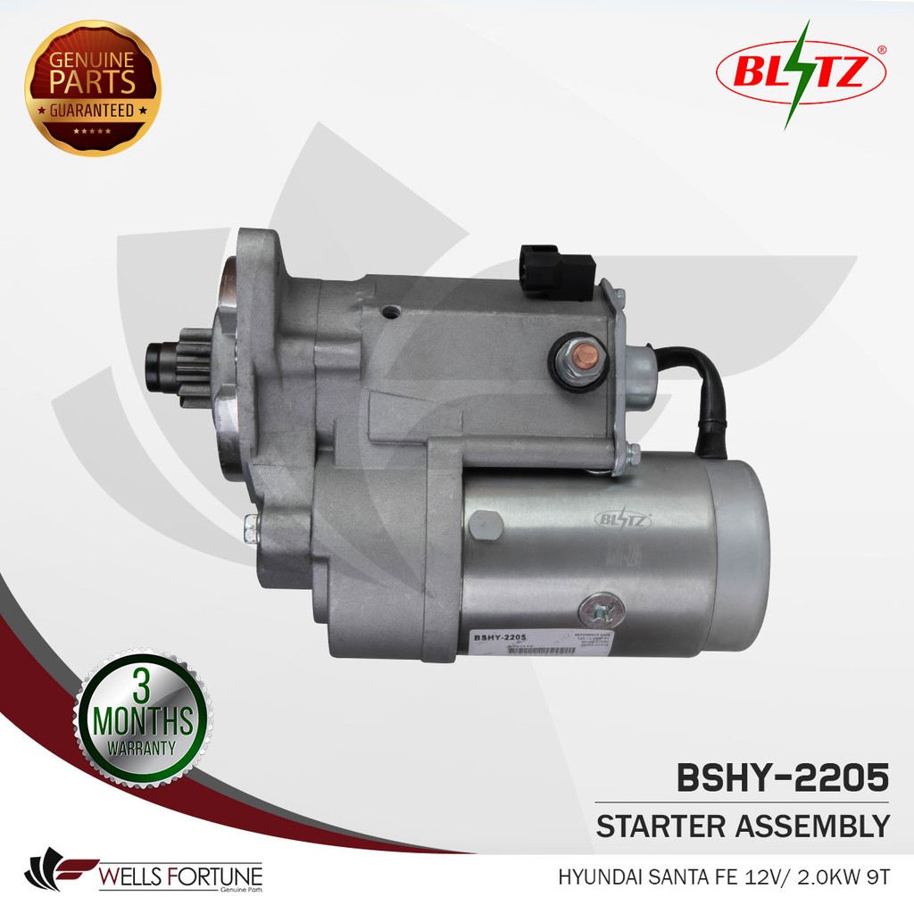 Hyundai Santa Fe V T Kw Blitz Starter Assembly Pc Shopee