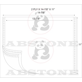 2Ply Carbonless Continuous Form 14 7 8 X 11 All White Shopee