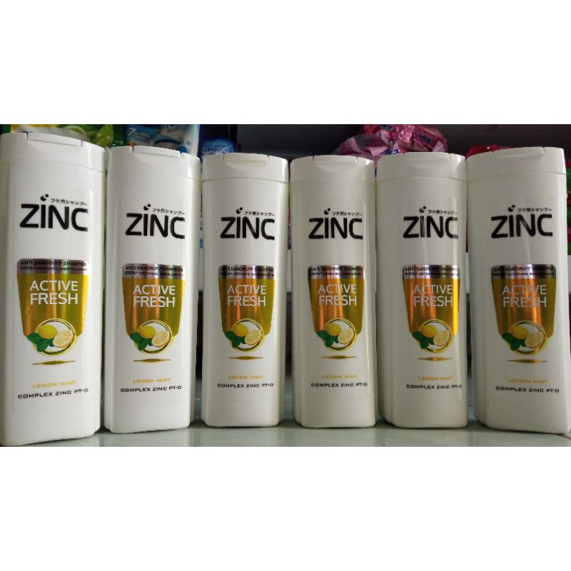 Zinc Shampoo Active Fresh Lemon Mint Bottle 170ml Shopee Philippines