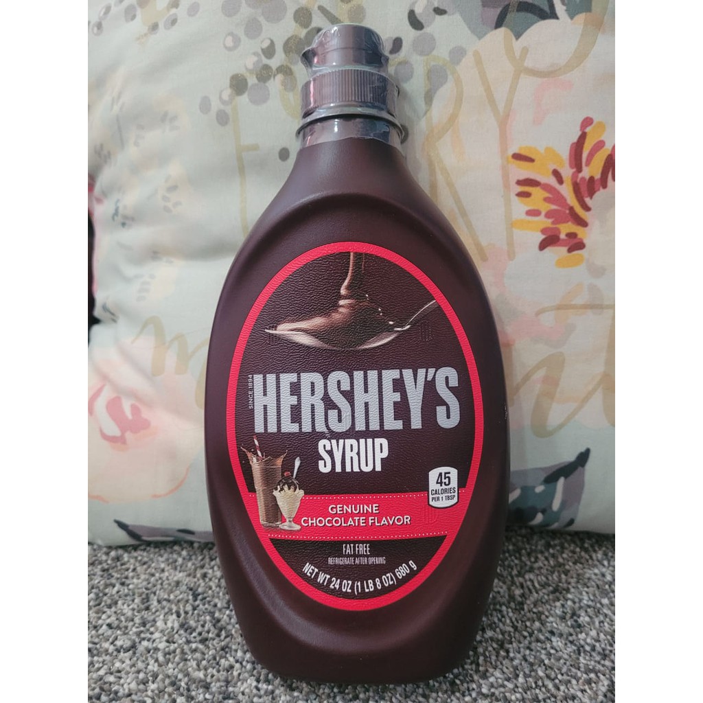 Hershey S Syrup Genuine Chocolate Flavor Fat Free G Shopee