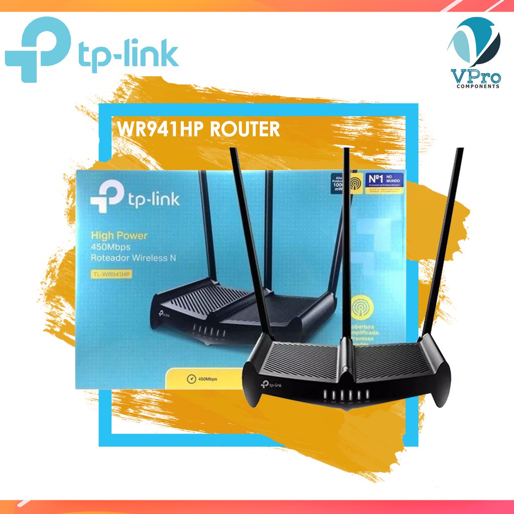 TP Link TL WR941HP 450Mbps High Power Wireless N Router Shopee