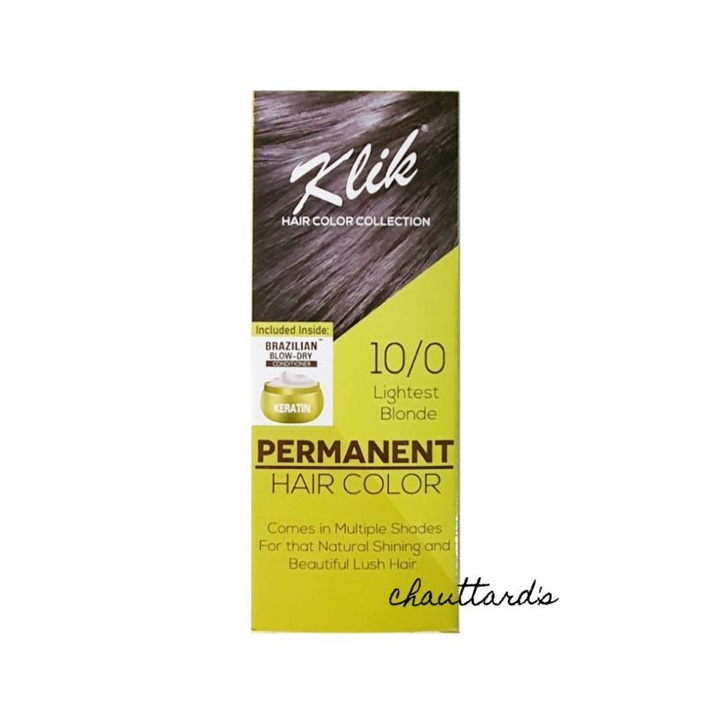 KLIK Permanent Hair Color Set LIGHTEST BLONDE Shopee Philippines